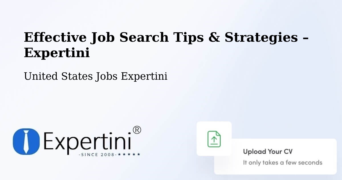Job Search Tips & Strategies for Job Seekers – Flomaton - Flomaton, United States Jobs Expertini